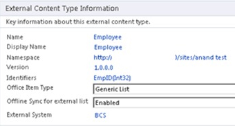 External content type information